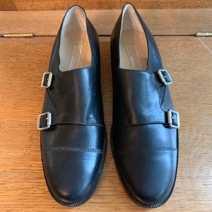🆕 NWOB Michael Kors Black Monk Strap Loafers 8M